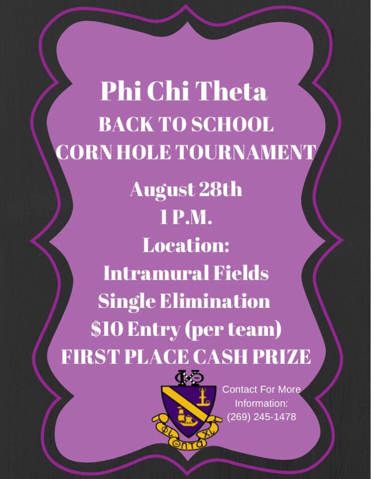 WMUPCT's tweet photo. 💜 Come have fun with Phi Chi Theta on Tuesday 28th! It’s just in time for bronco bash AND there’s a first place cash price! Let’s kick off the year right Broncos! 💛 https://t.co/435zOtZjTt
