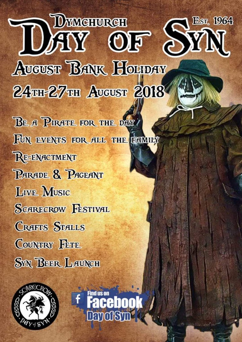 Calling all #Synners ! Head down to our crazy village for a weekend of hilarity and chaos . #byorderofthescarecrow