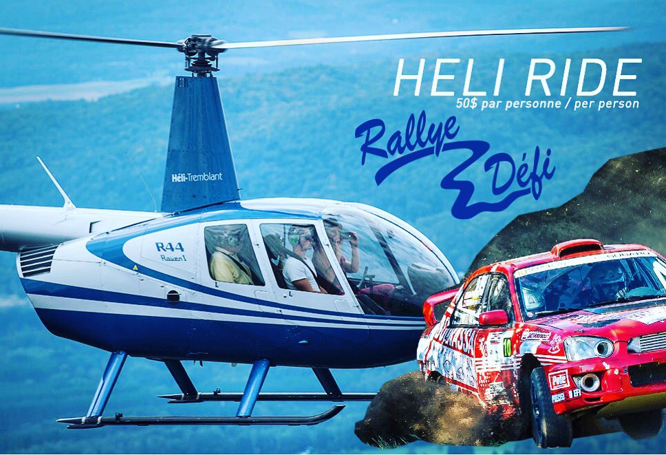 On Friday, Sept 7th at the Carrière Lirette stage we will be offering Helicopter rides. 50$ for 8 minutes of fligth. Schedule from 4pm till 8pm. Book now at vip@rallyedefi.com #vip #rallyedefi #crcrally #heli #helicopter #Rally #rallye #outaouaisfun #quebec #canada #subaru