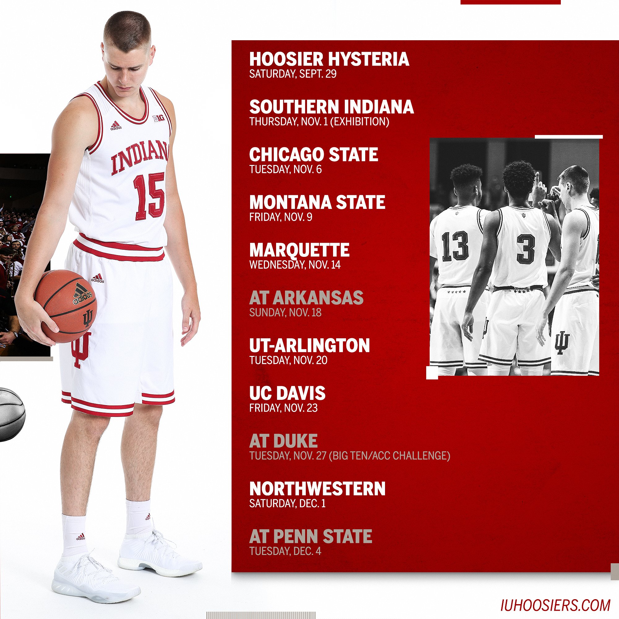 Iu Basketball Schedule Printable Customize And Print