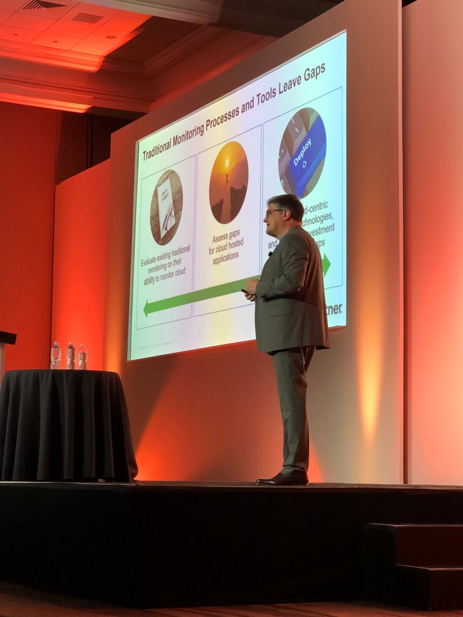 jkowall's tweet photo. Good talk on cloud by @simonsdn for a full house. Good recommendations for using platform-native tools + 3rd parties especially when you are hybrid. @AppDynamics mentioned #GartnerCAT https://t.co/ivuyQTzFun