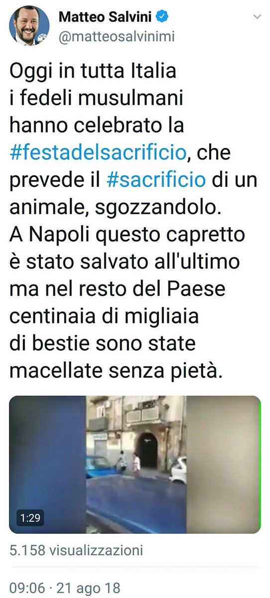 “Quando c'è in giro tanta pietà per gli animali, pochissima ne resta per l'uomo”.

[Leonardo Sciascia]

#diciotti #migranti #rifugiati