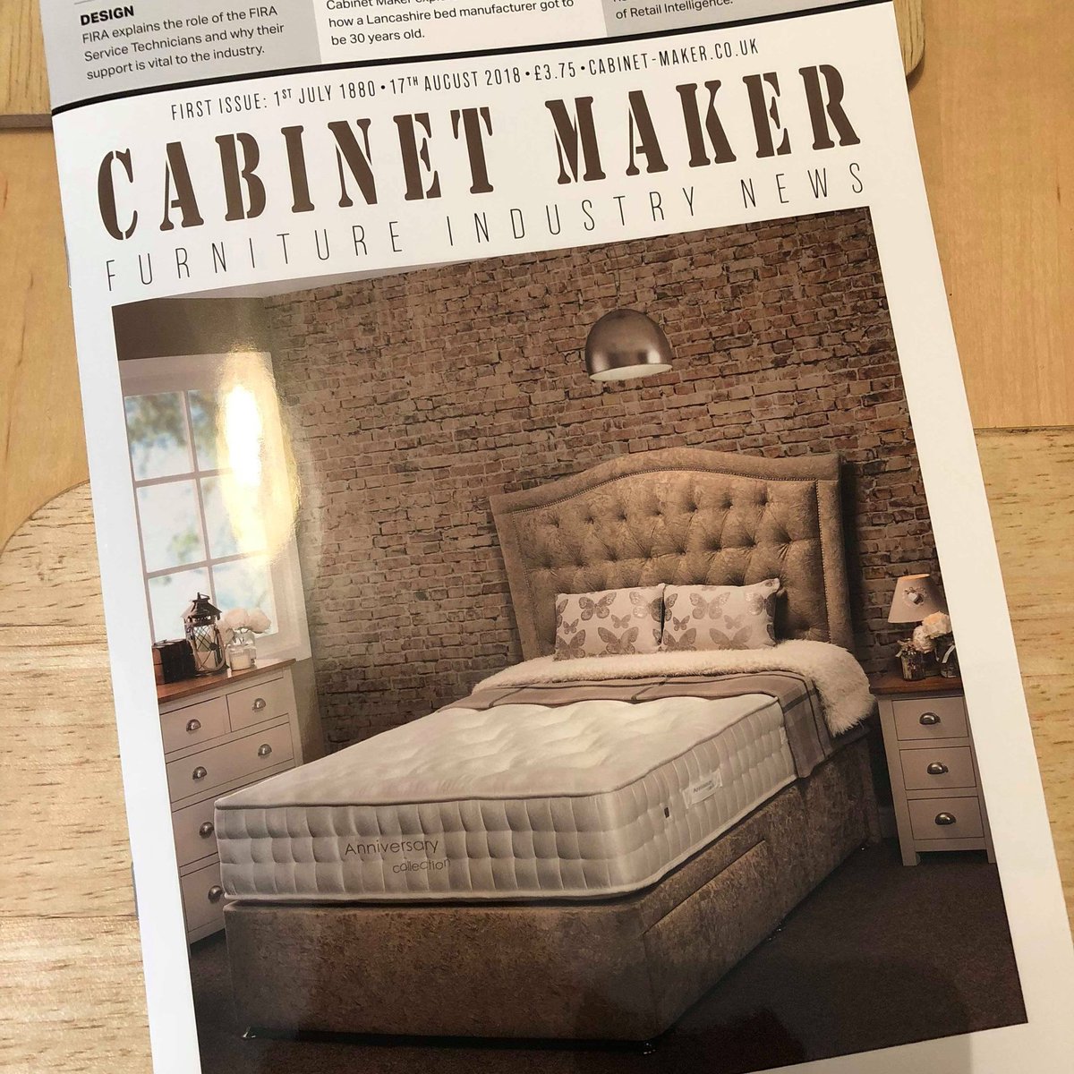 Myers_Creative's tweet image. Great to see the image created by myself and Lisa Thomason from @WooCreativeUK on the front cover of the @cabinetmakermag magazine.