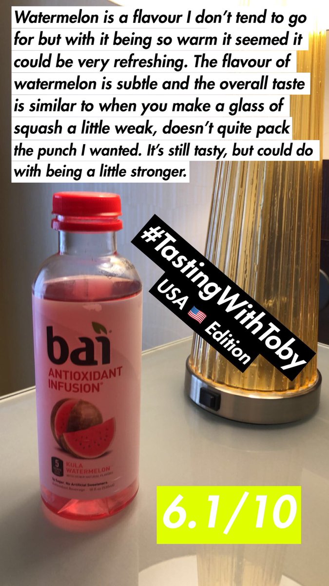 TobyJPrice's tweet photo. #TastingWithToby in the USA 🇺🇸 continuing with a Watermelon 🍉 Drink infused with Antioxidants https://t.co/KX7E4E4d50