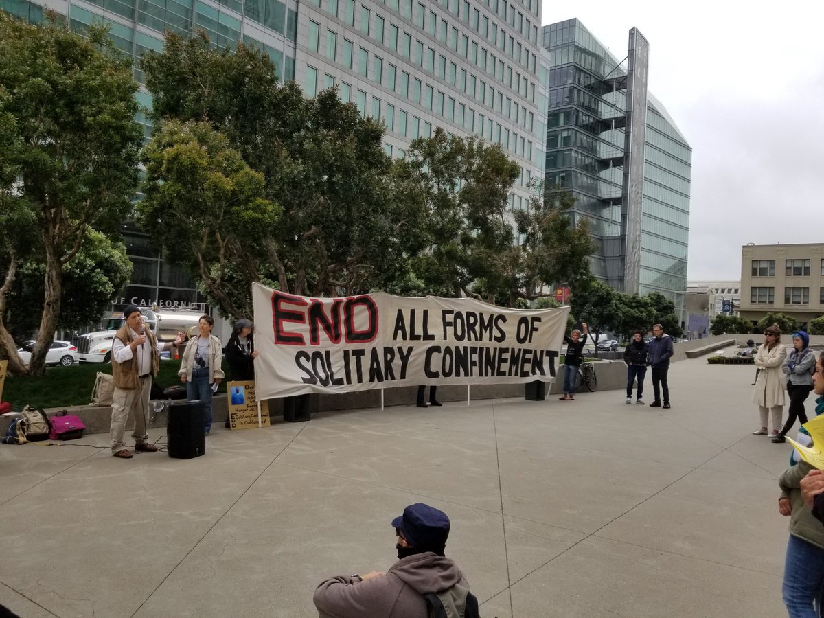 Today, on the 47th anniversary of George Jackson's assassination, as prisoners are going on strike, the 4 representatives of the 2011/13 CA Hunger Strikes are all in court together for the first time ever. #thestrugglecontinues #AbolishSolitary #PrisonStrike #FreeThemAll