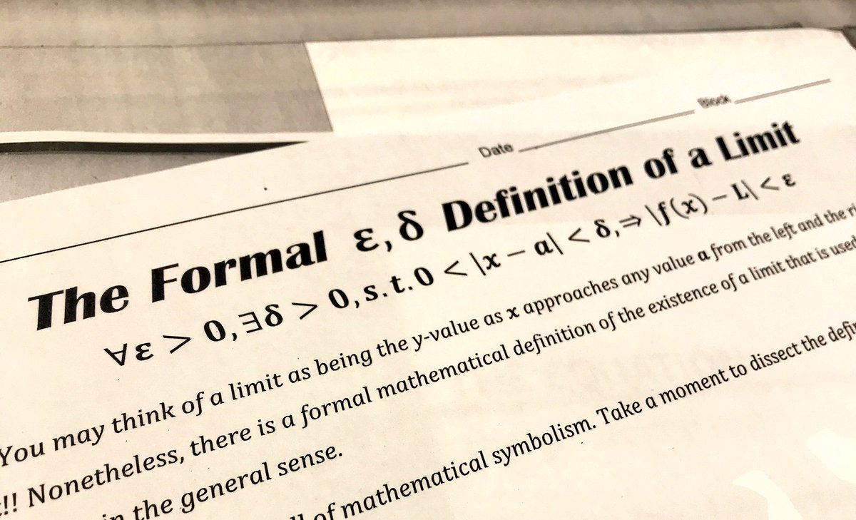 Ssmith2_MthDr's tweet photo. All Smiles in AP Cal! Going over epsilon-delta proofs for Limits as x–>a f(x) = L, @NHS_theRidge 🤓 #MathIsFun-ctional! https://t.co/N9DPrmaofH