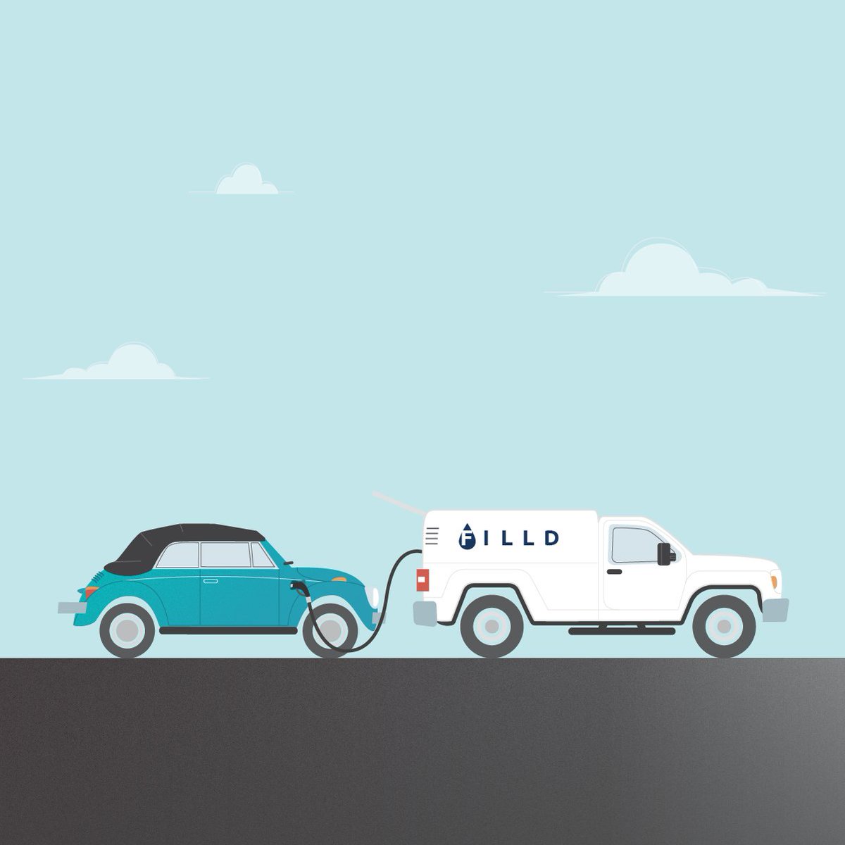 getfilld's tweet photo. Low on gas? Keep calm. Drive on. We'll fill your tank wherever you park. #getfilld https://t.co/i2iSQjoYuY