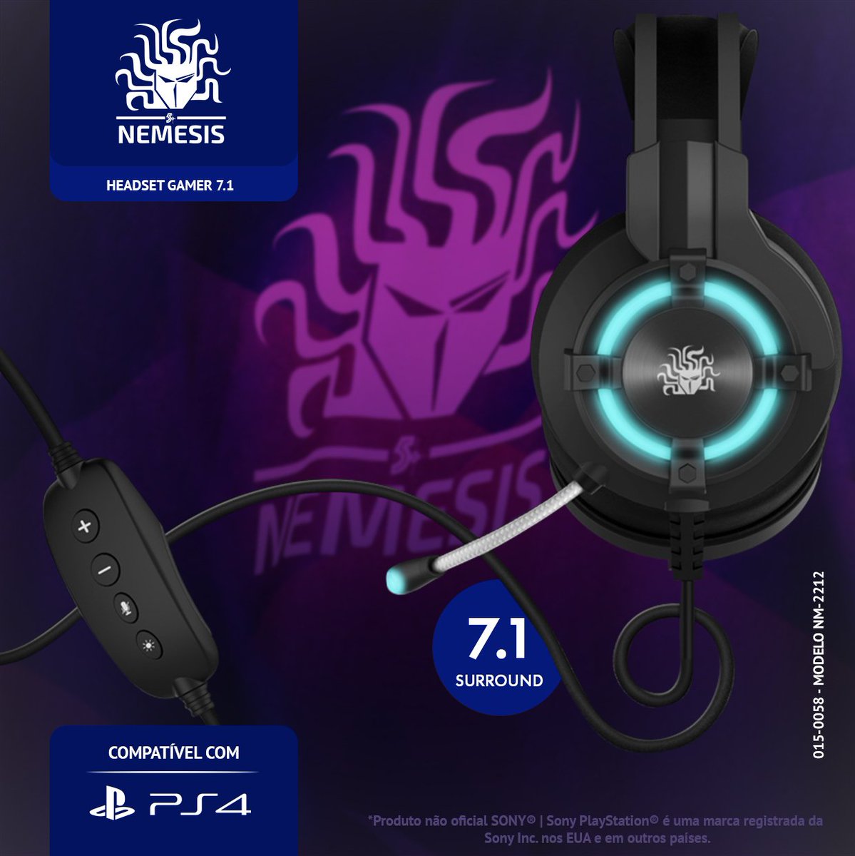 CHIPSCE's tweet photo. Headset gamer 7.1 5+ Nemesis, performance garantida no setup e também no console, compatível com PS4.
#Headset #Nemesis #Gamer #PS4 https://t.co/TZvJvLSSsv