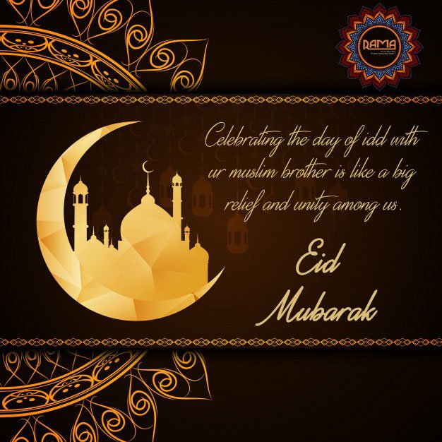 RamaEvents's tweet photo. May Allah bless you in all your endeavours
And lead you to the path of continued success and prosperity.
Eid Mubarak!

#HappyEid #EidMubarak #Eidmubarak2018 #Allah https://t.co/kVesGv5ML7