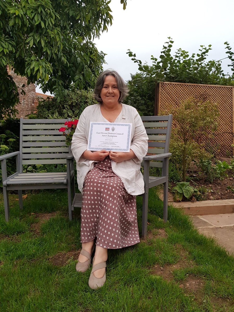 Thank you to East Devon District Council for presenting me with this Arts Champion award. Thank you to Farringdon Parish Council for nominating me.  To be recognised in my own community is truly something special.