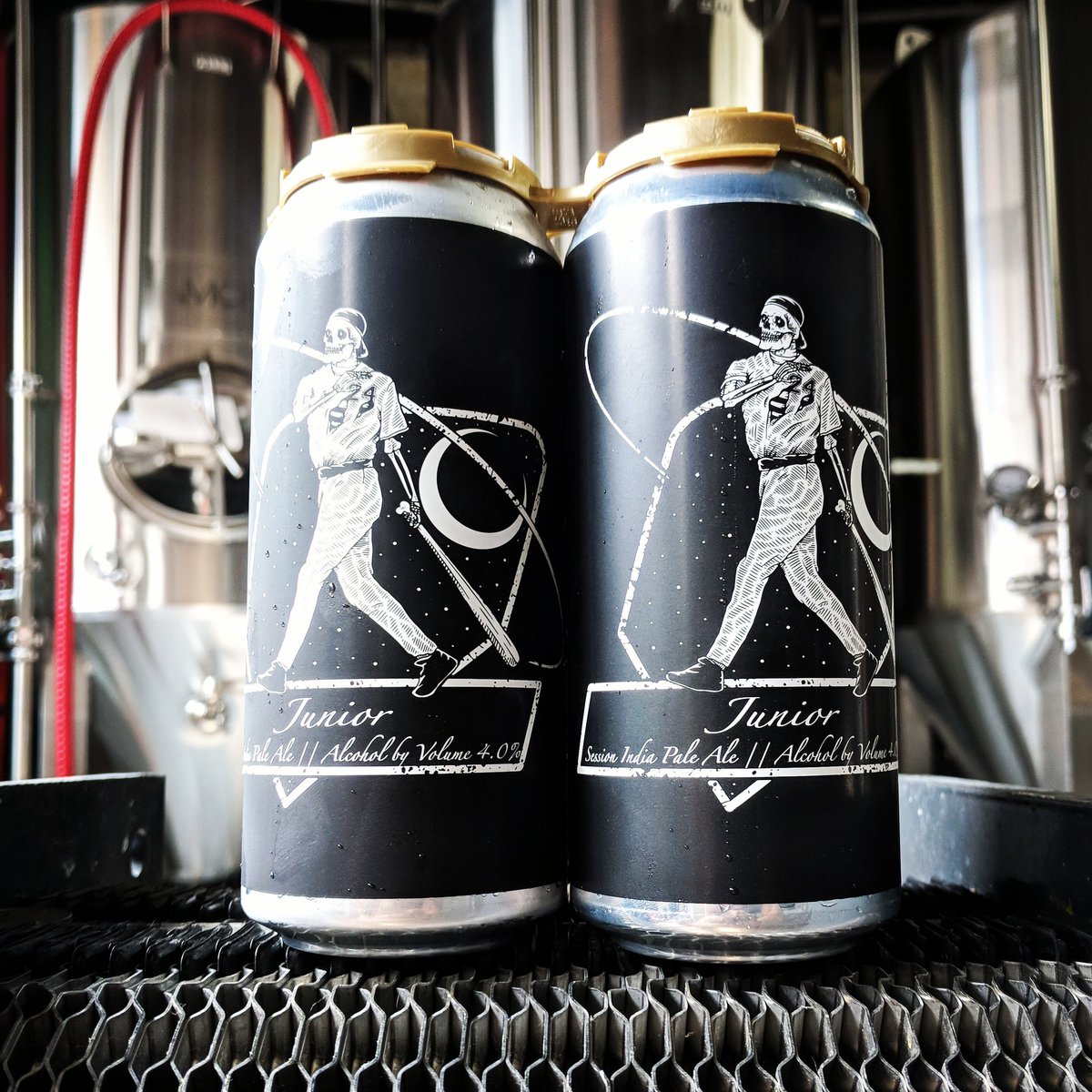 Fresh cans of JUNIOR session IPA available today at 3 o'clock