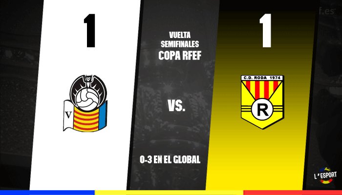 lesport_es's tweet photo. COPA RFEF | El @cdroda se convierte en el primer finalista territorial de la Copa RFEF tras vencer al @SillaCF por un global de 4-1. Mañana a las 20:00h, la segunda semifinal entre @cfnucia y @UDAlzira. https://t.co/UhnZN8i7Mu