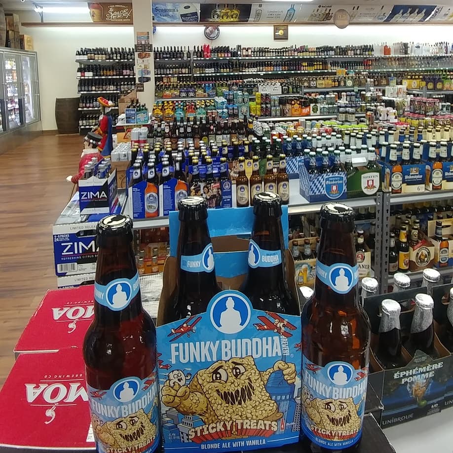 Back In Stock And Now Available In 4 Packs. 5.1% ABV
'Sticky Treats' From Funky Buddha Brewery!
#funkybuddhabrewery #blondeale
#funkybuddhastickytreats #craftbeer
#beeradvocate #brewfam #ale #ratebeer #bobsliquor #Leesburg #florida #localstore #localbeer