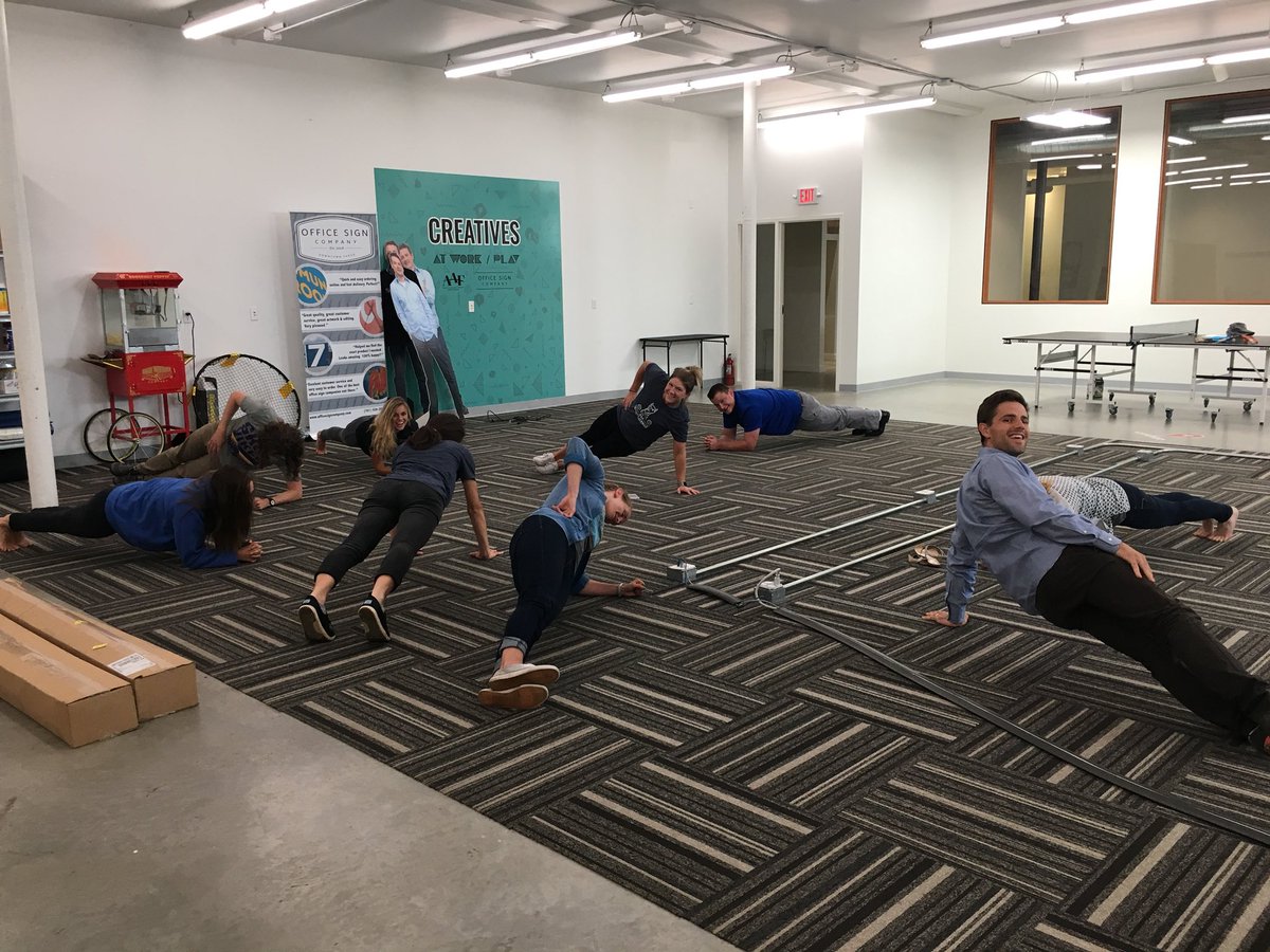 RyleeFromOSC's tweet photo. When in doubt, plank it out!

Thanks to our Energizer Bunny and OSC Wellness Guru, @TiffanyFromOSC, for always finding ways to keep our team lively! https://t.co/G59CxFERCl