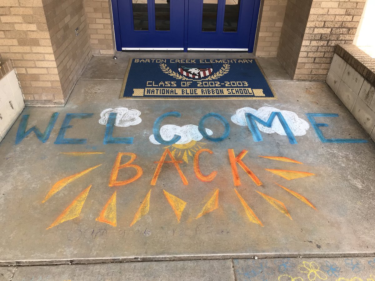 BCEBlueJays's tweet photo. Even our sidewalks can’t wait for the 1st day of school! #bcerocks #bceschoolcountdown https://t.co/30FoIlPKLR
