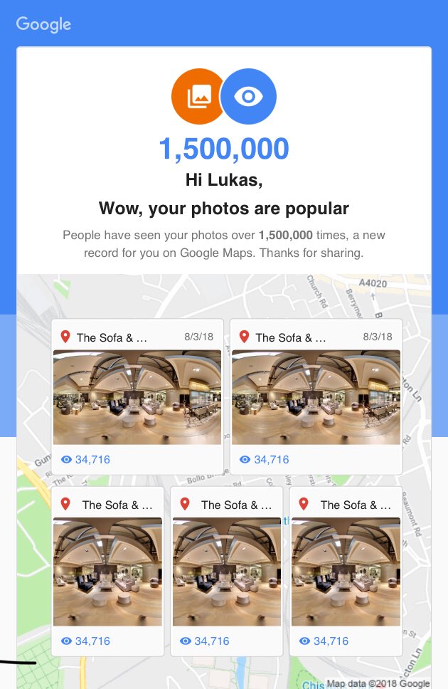 medialook's tweet photo. New #medialook #milestone @Google https://t.co/zVOhokSqdl