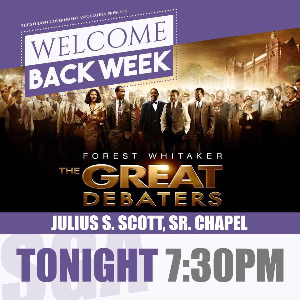 JazmonRenae's tweet image. What better way to show y’all Wiley than a movie about THE Wiley College 🐾💜 see y’all tonight #WildAboutWiley #WelcomeBackWeek #GoForthInspired #WileyCollege