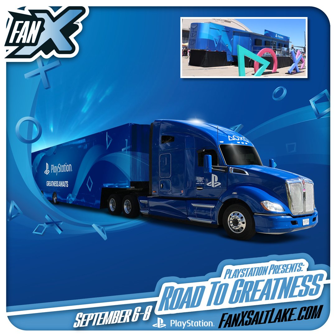 fanxsaltlake's tweet photo. Don’t miss the FanX® Salt Lake Comic Convention 2018 feature… Road to Greatness presented by Playstation! Stop by BOOTH: #2483 at #FanX18 and try out some of the newest and unreleased games! Learn more: https://t.co/p4niiuHq3e Get your pass: https://t.co/4qNBUi8Gs9 #utah https://t.co/jBWj2QCUvh