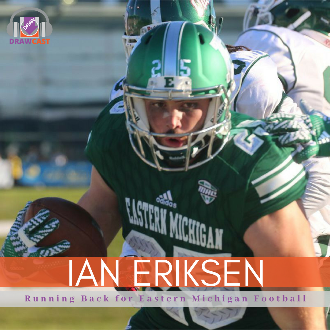 Episode 14 is up! <a href="/jaxgregory/">Greg</a>, co-host <a href="/dymond78/">Nick Dymond</a>, and producer Danny Kimosh reminisce about their cover band called The Hook. Then, <a href="/jaxgregory/">Greg</a> interviews Ian Eriksen, #runningback for Eastern Michigan, about balancing his time between #CollegeFootball and #communityservice.
