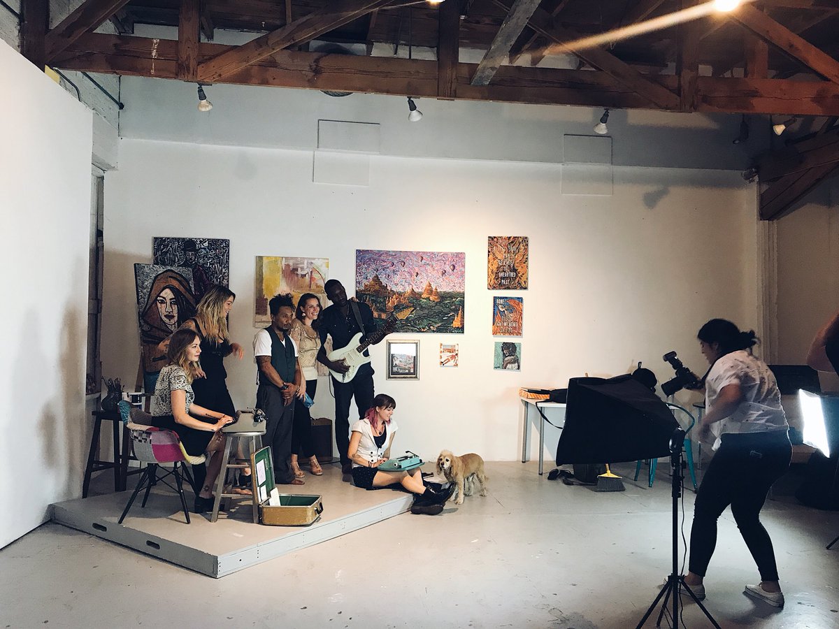 fabricstudiosla's tweet image. #Behindthescenes with The Night Owls and @ArgonautNews #fallissue