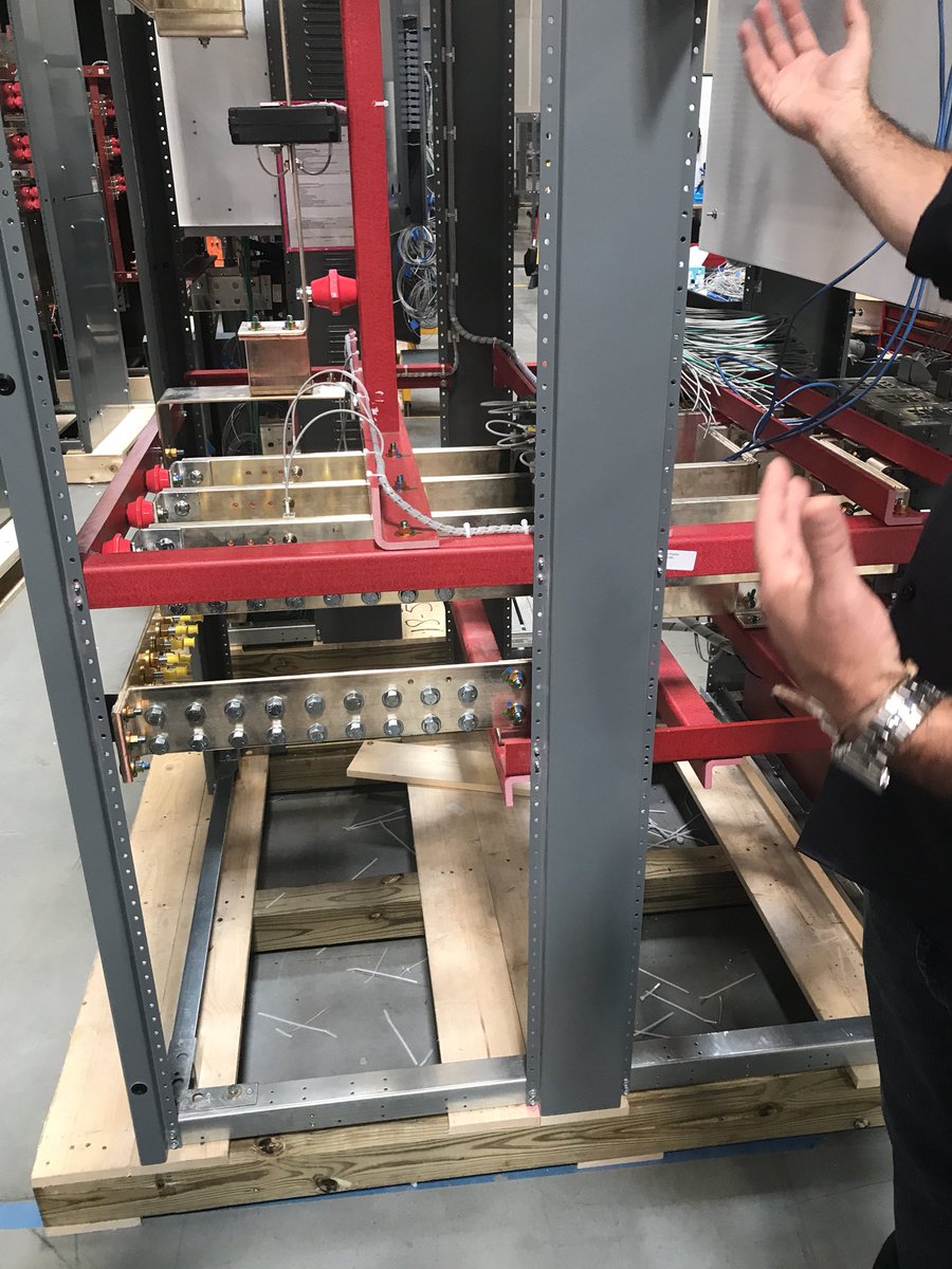MrWolfTech's tweet image. Massive Volvo engines, a metal punch that looked like a sewing machine, wiring engineer at work and custom copper fabrication for extremely high grid level energy storage units. Our WMS students need to understand manufacturing is in the 21st century! #eastwakestrong  #EWStrong