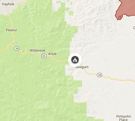 CAL_FIRE's tweet photo. #GorgeFire [final] off Highway 36 west and Beegum Gorge road, Platina area (Shasta County) is now 100% contained at 155 acres. Forward spread stopped. Highway 36 remains closed. https://t.co/ouR9lrpJCj https://t.co/WTs0QeI6TW