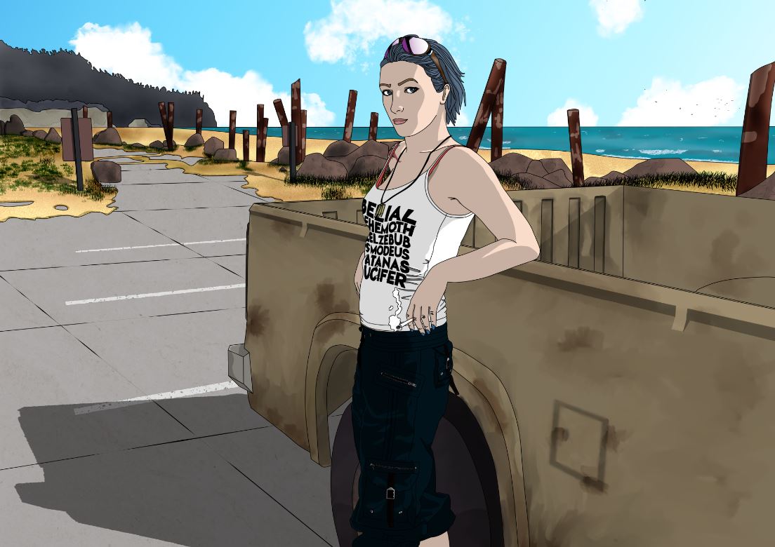 chamlis15's tweet photo. Since basically no one (even Ghost fans) understood the reference, here's Chloe wearing the t-shirt based on the one I found on Redbubble with lyrics from the band Ghost's song Year Zero. This is where I stole it from: https://t.co/7RiNGs4POe
#ChloePrice #ghostbc #showyoursources https://t.co/PYeupf3hRf
