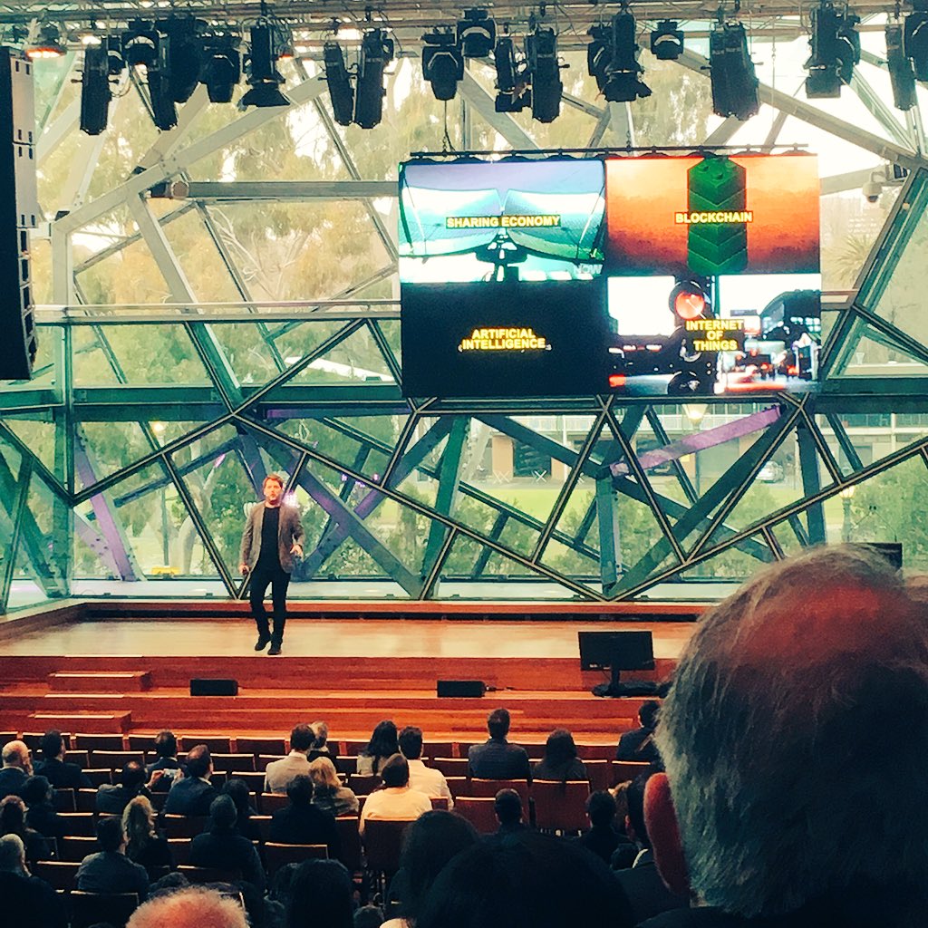DarausMirza's tweet photo. Great turnout to listen to @chrisriddell at a @Deakin #Alumni morning seminar at #DeakinEdge @FedSquare https://t.co/mNlrFURXEJ