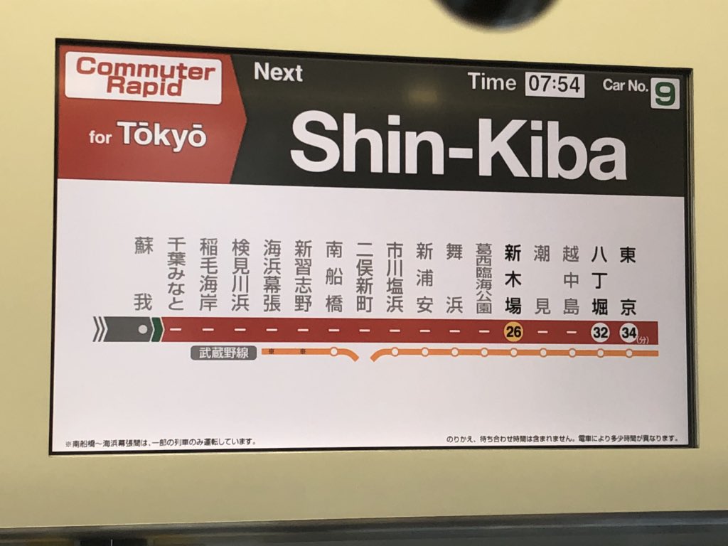 Jr京葉線 通勤快速は舞浜駅 東京ディズニーリゾート には止まらない 停車駅と所要時間 ひなぴし