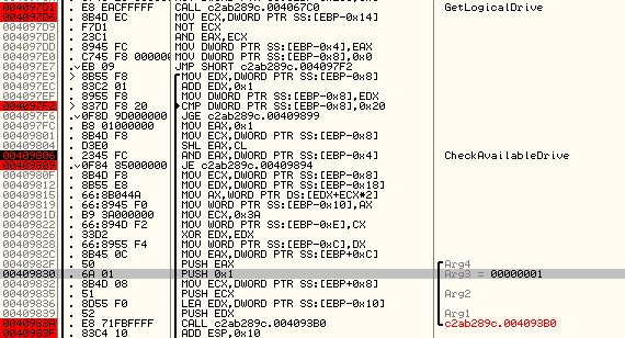 yassine_lemmou's tweet photo. I see that #Dharma #Ransomware #cmb extension targets all drives. No #GetDriveFreeSpace or #GetdriveType. Contrary #PrincessLocker in its first version that checks the type of the available drives. https://t.co/uEoRDZhtYh