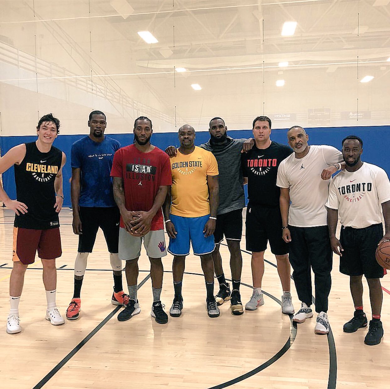 RealGM on X LeBron James Kevin Durant and Kawhi Leonard together at UCLA. https t TF7aLI9RKU X