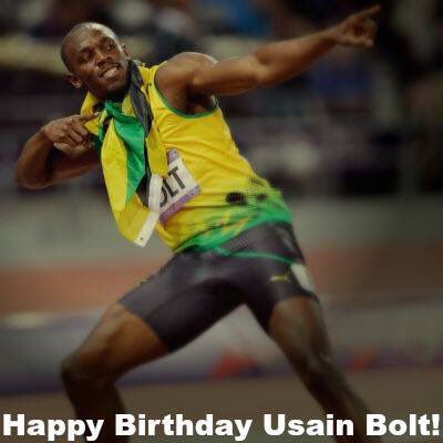 We are wishing Olympian Usain Bolt HAPPY BIRTHDAY today!      