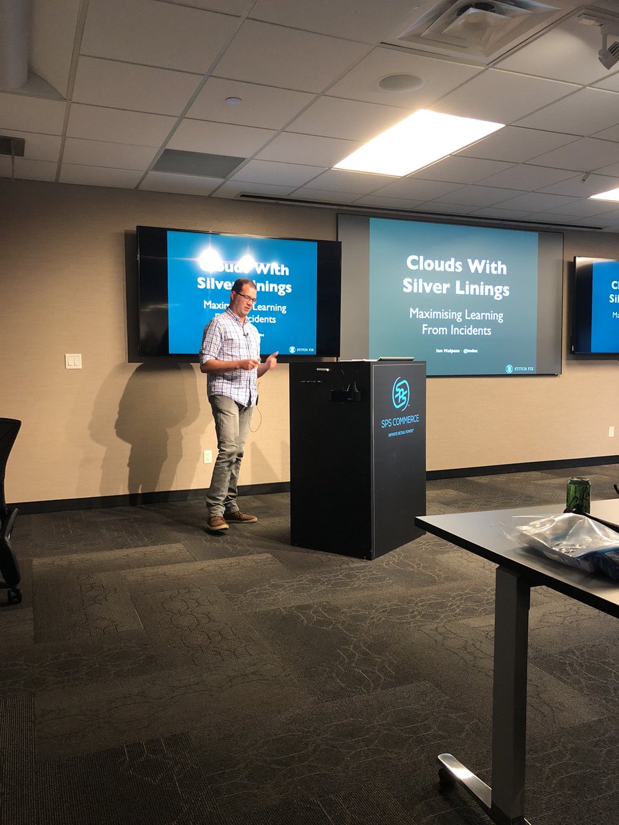 NateDAnderson's tweet image. So what actually happens after #incidents? @indec is talking all about what we can learn from incidents after the fact. #ComplexSystems. #DevOpsMSP