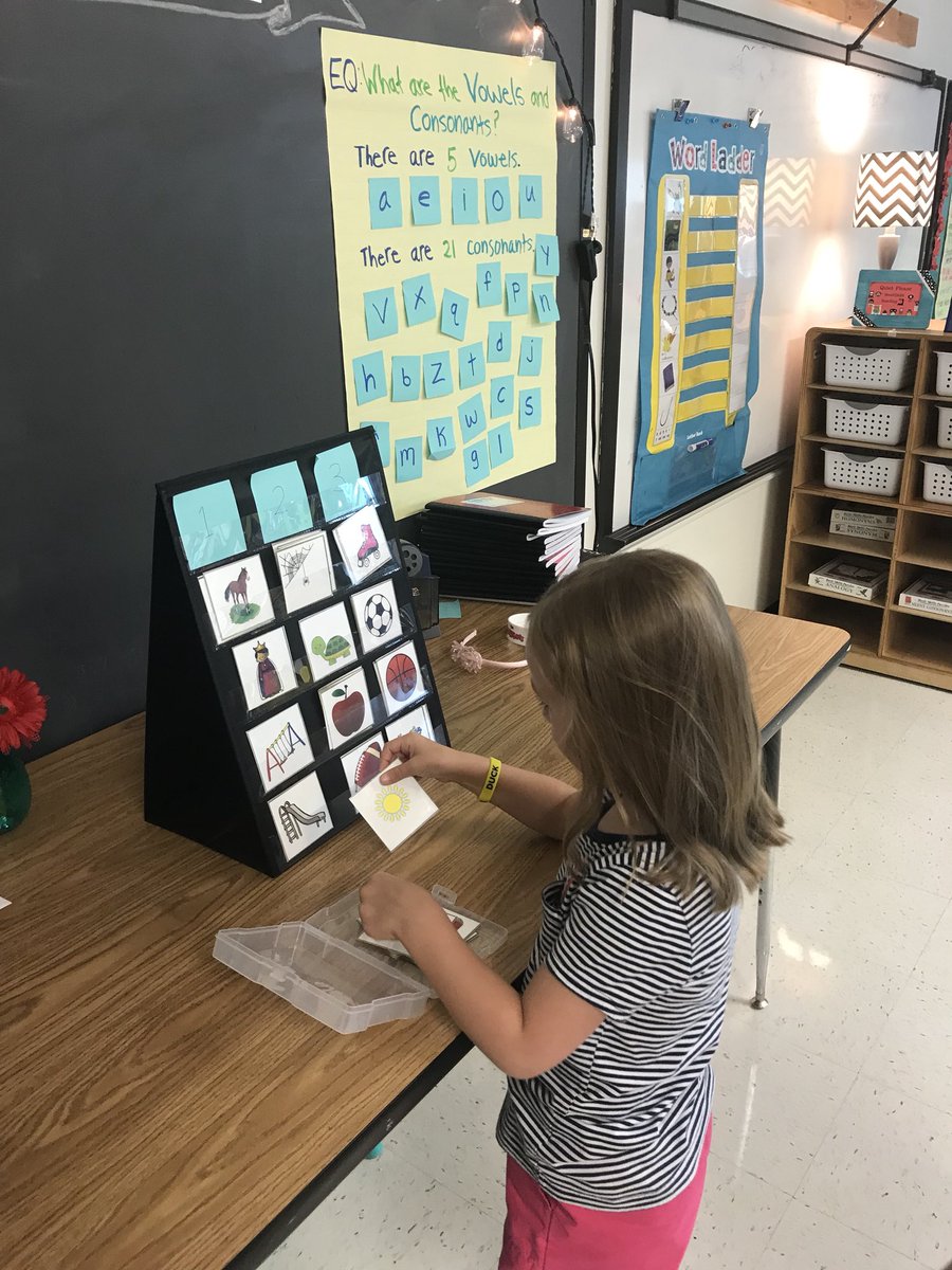 HuskyHumanities's tweet photo. Literacy stations are off to an awesome start! Stomping syllables, matching rhymes, and reading our favorites! @HillsideES @pamelaweiser https://t.co/dRvH7yaZZB