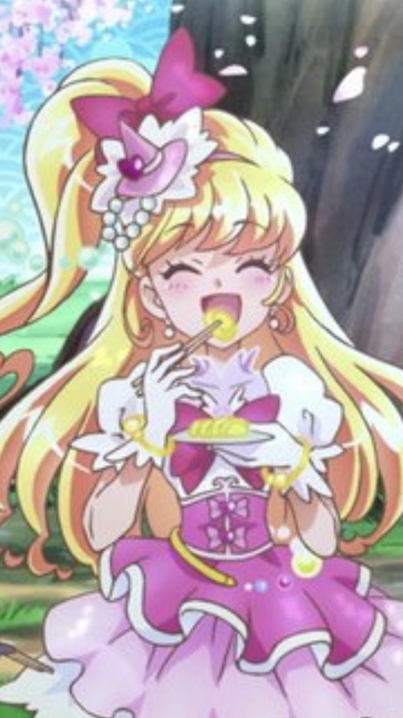 Uzivatel キュア渡邉 Na Twitteru みんなキュアミラクルが卵焼き食べてる姿が可愛い って言ってるけどこれたくあんです たくあんを幸せそうに食べるキュアミラクルです 多分卵焼きだと思います