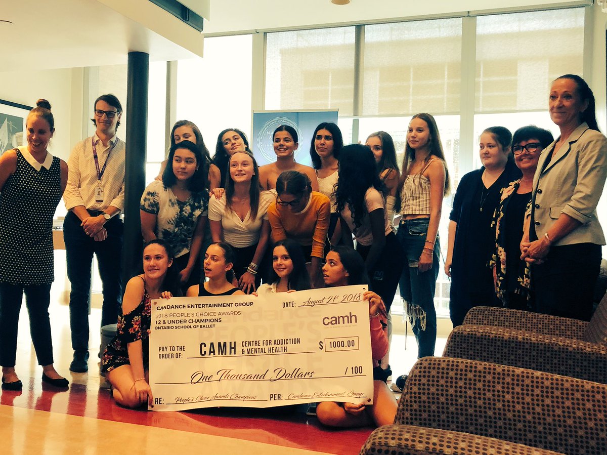 HeadOrFawn's tweet photo. One of the real privileges of winning @thisiscandance People’s Choice award is attending with a giant cheque for a worthy cause. This year we were at @CAMHnews in memory of Rebecca Lockett. #rip #dancefamily @ontarioballet #anatidae #balletrules #MentalHealthIsHealth https://t.co/sxmwAZ5avU