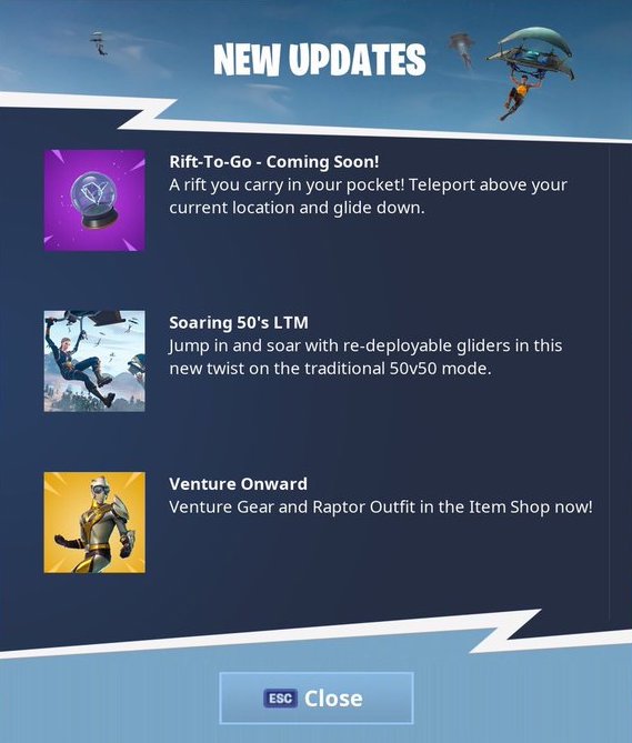 breaking new rift to go item coming soon to fortnite battle royale fortnite a rift you carry in your pocket teleport above your current location - all rift locations in fortnite season 8