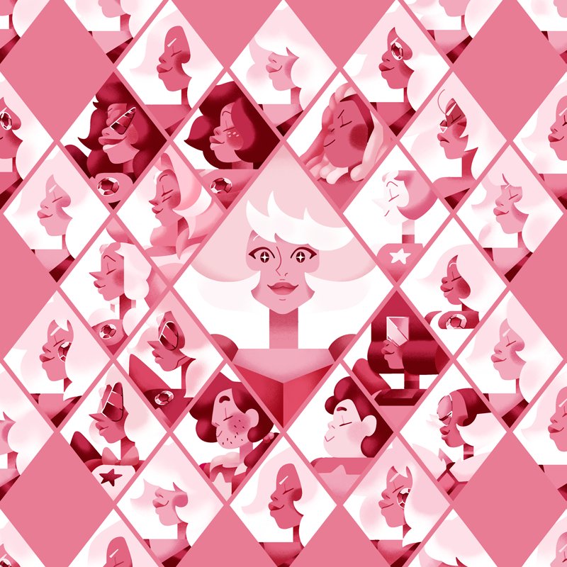 dokirosi's tweet photo. Last minutes of the Shine bright like a diamond campaing! 
Diamonds and their courts ✧･ﾟ 
#DiamondAuthority #StevenUniverse https://t.co/t4RD7P12Oz