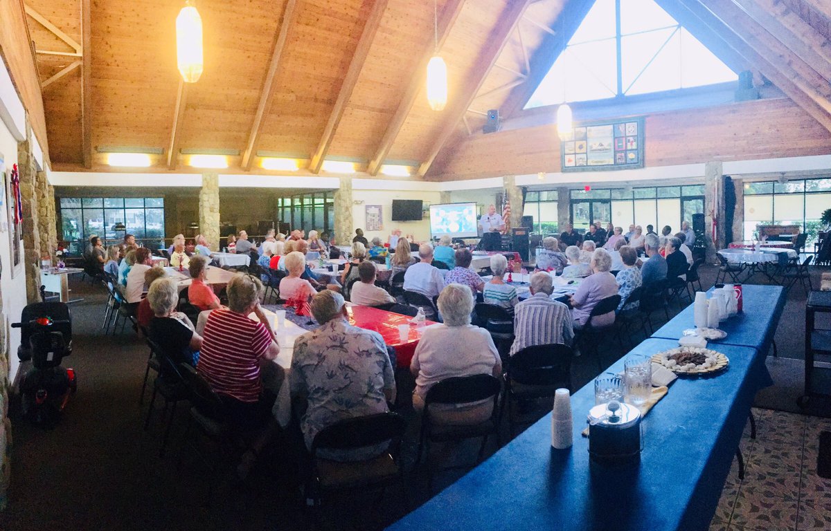 Great turnout for the District 3 Town Hall Meeting at the Lost Lakes Community Center tonight.  A lot of engaged residents that came out to learn about their community. #LoveCocoaFL #LetCitiesWork