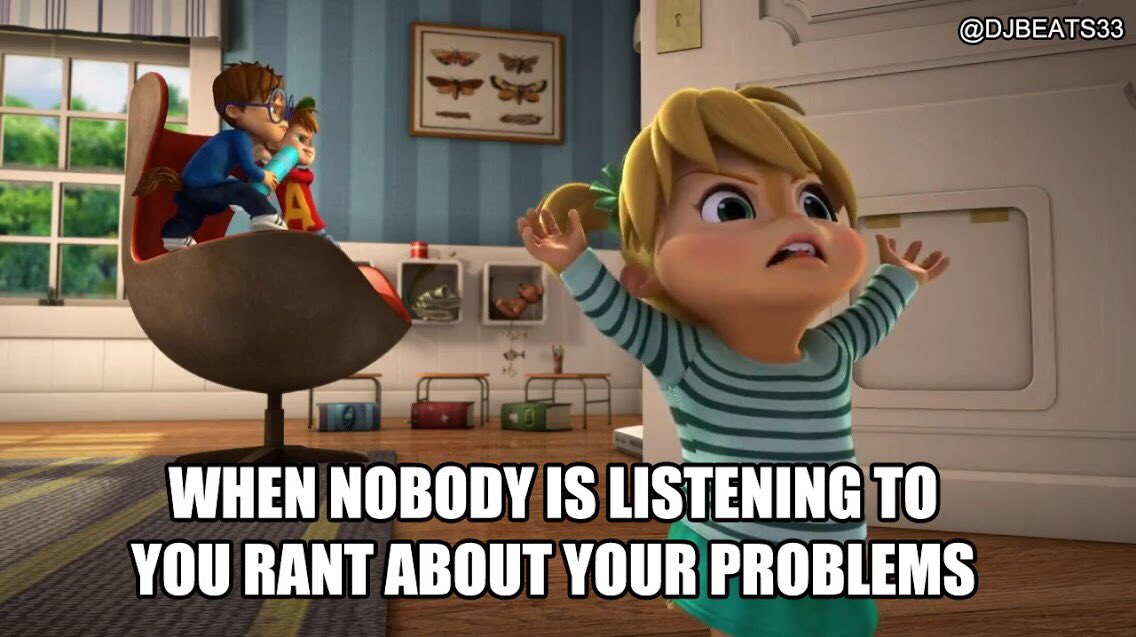 DJBEATS33's tweet photo. At least nobody can give you bad advice? #alvinandthechipmunks #alvin #simon #theodore #seville #dave #brittany #jeanette #eleanor #miller #chipmunk #chipettes #ignored #ignoranceisbliss #frustrated #frustration #needhelp #defeated https://t.co/UtgvOSSZ1q