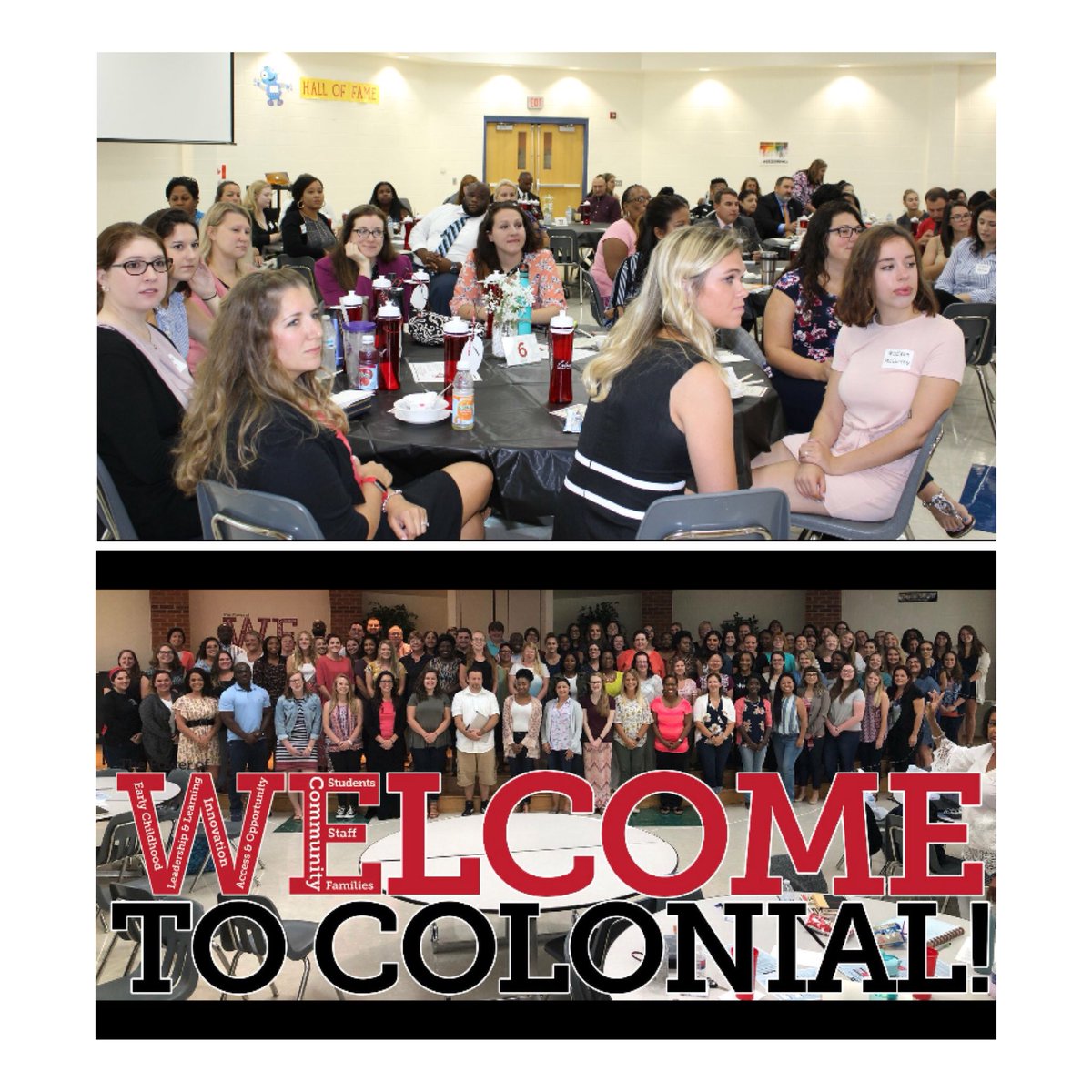 kmcgrathh's tweet photo. Excited for my first year at Pleasantville in Colonial School District! #newteacherorientation https://t.co/5MIwwgXYjQ