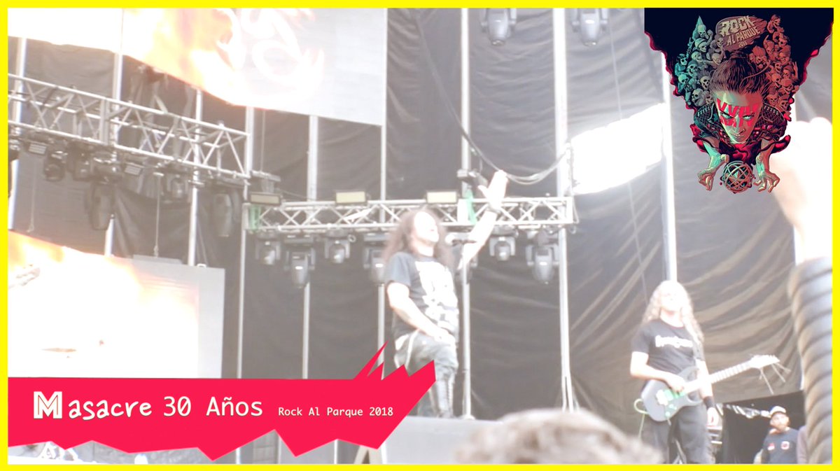 TabogoTV's tweet photo. Hilo
#RockAlParque2018
Show celebrando el 30 Aniversario de #MASACRE en #Bogotá
donde tocaron su primer album #Reqviem #RockAlParque
#Rock #Metal #30AñosMasacre
#VIDEO
https://t.co/8xpRcPhUyH https://t.co/WyQwxLeAJf