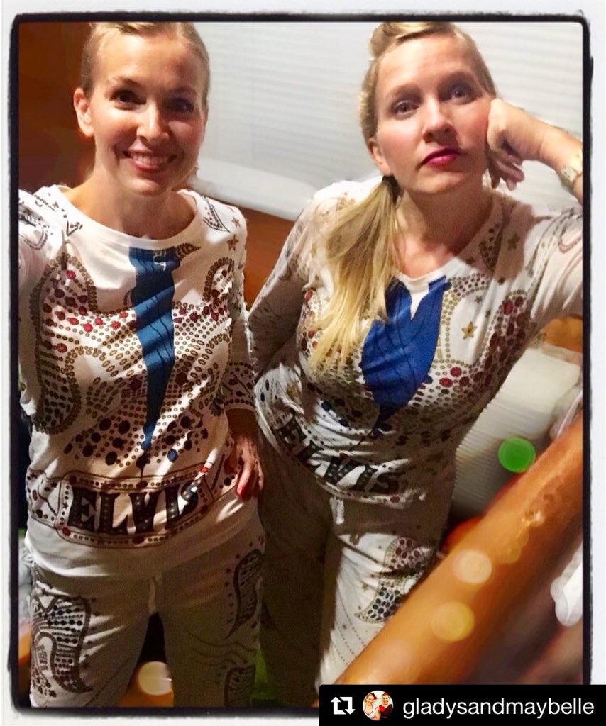 GladysMaybelle's tweet photo. Post singing at Graceland...
Maybelle finally broke out the new Elvis pjs. 🎶❤️⚡️👯♀️🎙
#elvisweek #elvisweek2018 #graceland https://t.co/DhMbaIjz4o