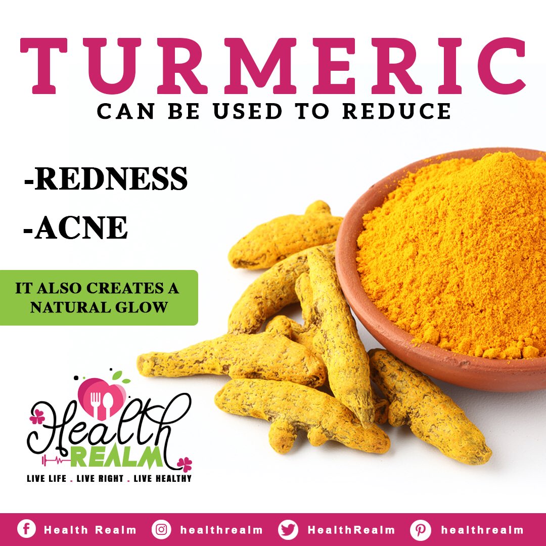 HealthRealm's tweet photo. Turmeric is packed with curcumin, a bioactive component. This component possesses anti-inflammatory and antioxidant properties that are beneficial in maintaining healthy skin.

#turmeric #plantbased #healthy #organic #antiinflammatory #cumin  #health #skincare #facemask #skincare https://t.co/Y38NIgacPq