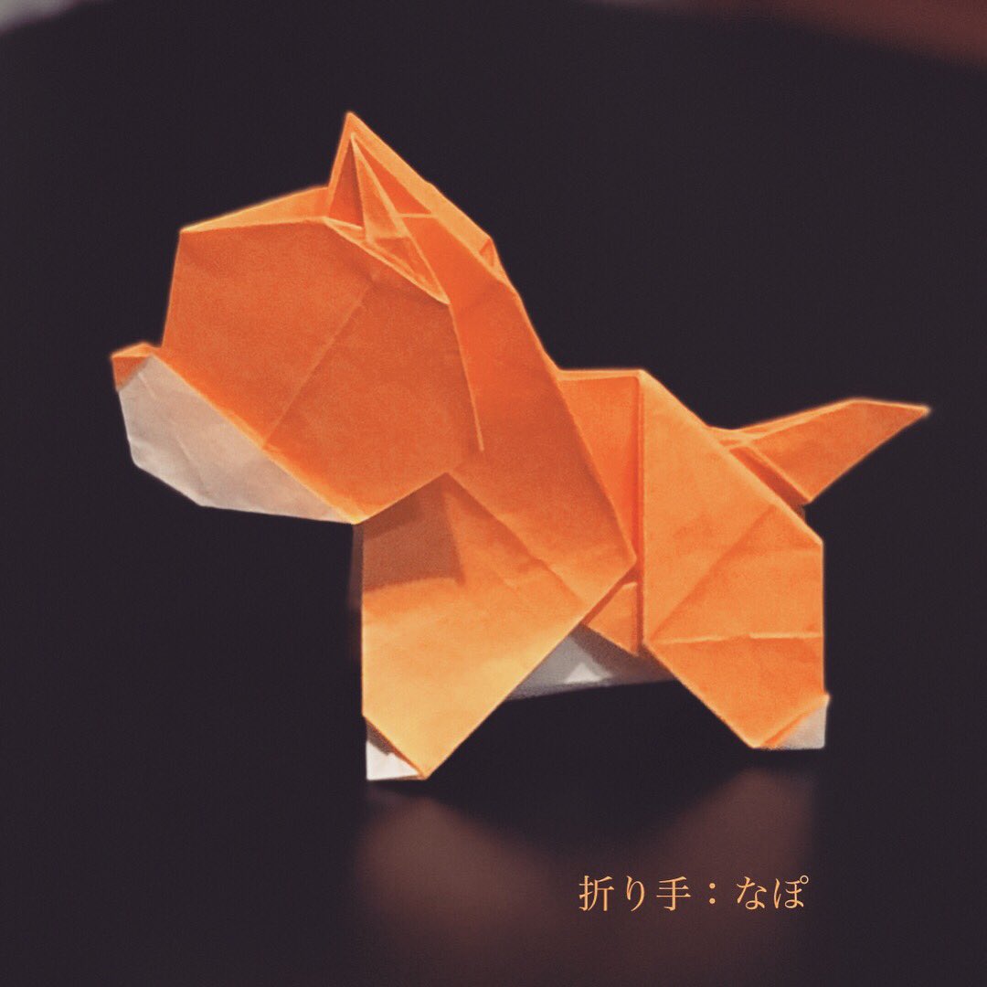 なぽ En Twitter 子犬 Puppy 創作 はちけんさん めっちゃ可愛い そして めっちゃ難しい 4回目のトライで やっとこ理解できました 25 折り紙の巨大な子犬なので これから15 で可愛く折らなくては 笑 折り紙作品 Origami 子犬 Puppy