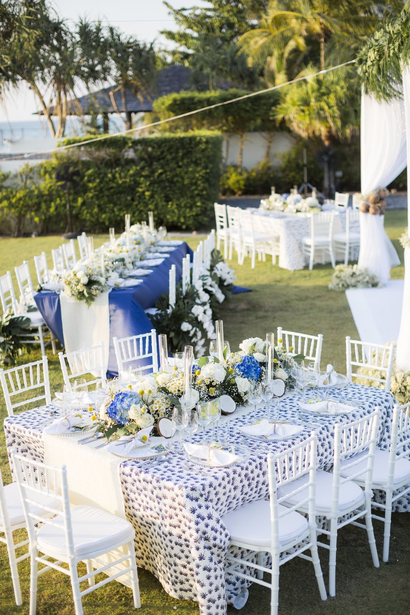 tbpdreamteam's tweet photo. Tropical Beach Lux wedding reception dinner | Planner Stylist @tbpdreamteam | Photo #darinimages | Venue @elitehavens https://t.co/U0A3klr4IQ