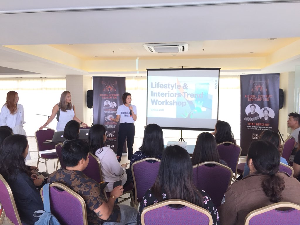DTIDesignCenter's tweet image. Day 1: Trend Workshop to be facilitated by WGSN trend experts, Mich Lai and Jess Tang. 

#DesignCenterPH #RegionalDesignersBootcamp #RDBRegion7 #RDBCebu #RDBTrendWorkshop