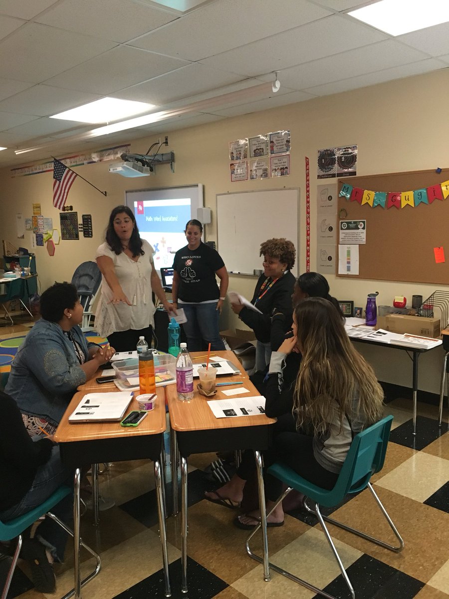 kristinloftus24's tweet photo. Awesome Math PD presented by @renacadroc #mathfellows reteaching the trainings from summer on #NumberSenseRoutines and #CGI. #proudmathcoach https://t.co/ss2jijWjg2