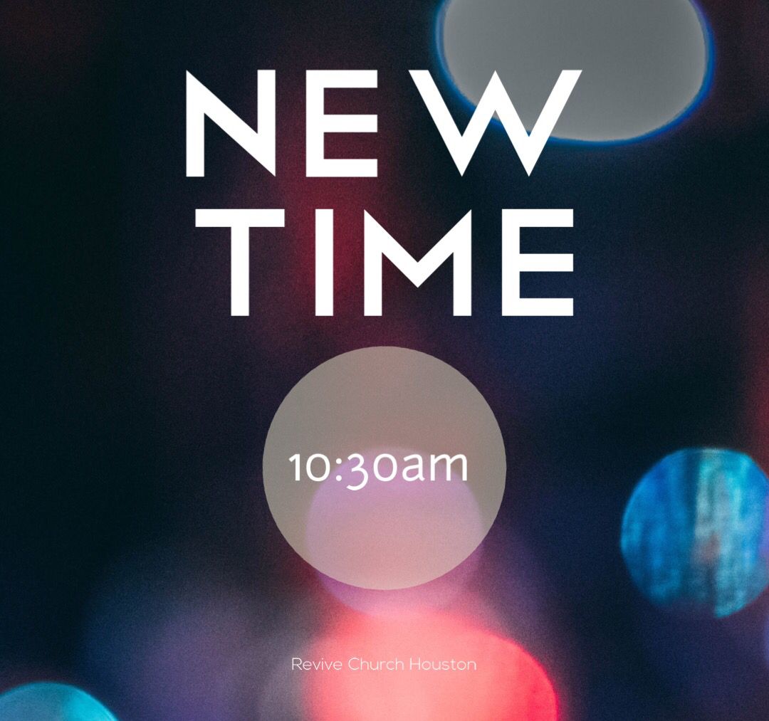 •ANNOUNCEMENT•
The votes are in and starting this Sunday Revive will be moving to morning services! #Revive #Church #Houston #HTX #Montrose #Morning #MorningServices #Sundays #SundayMornings