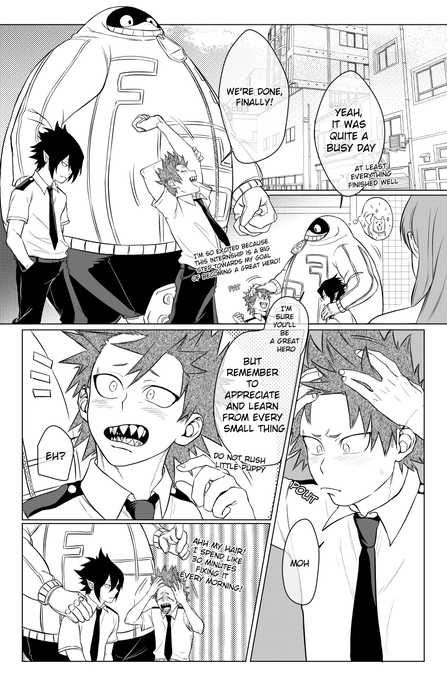 here is the comic I did for @kirishima_zine ?⚙️✨
collaborated with @slumberish who made the cutest FatFam fic ?? 